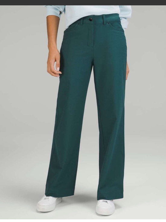 lululemon athletica Pants - Lululemon City Sleek High-Rise Wide Leg Pants Women’s 26 Teal Green
